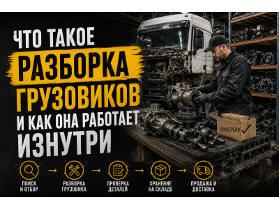 Как работает разборка грузовиков: от автомобиля-донора до готовой запчасти